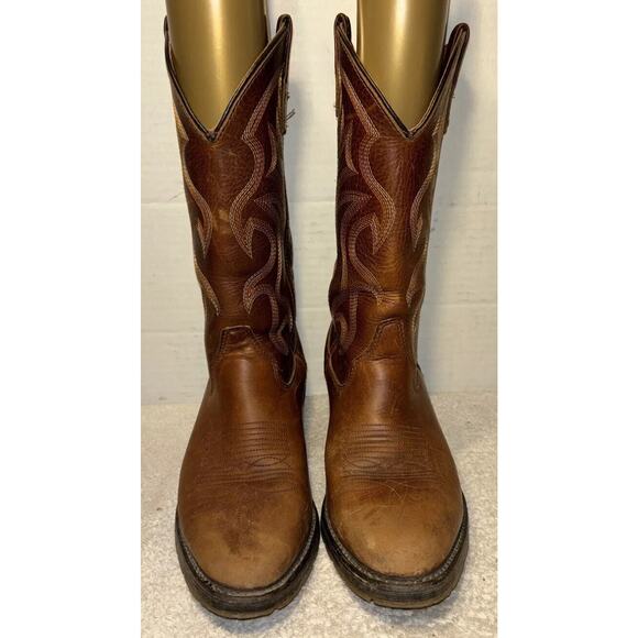 Double H Men’s Work West 1519 Western Boots Size 7.5 D Brown main image 9